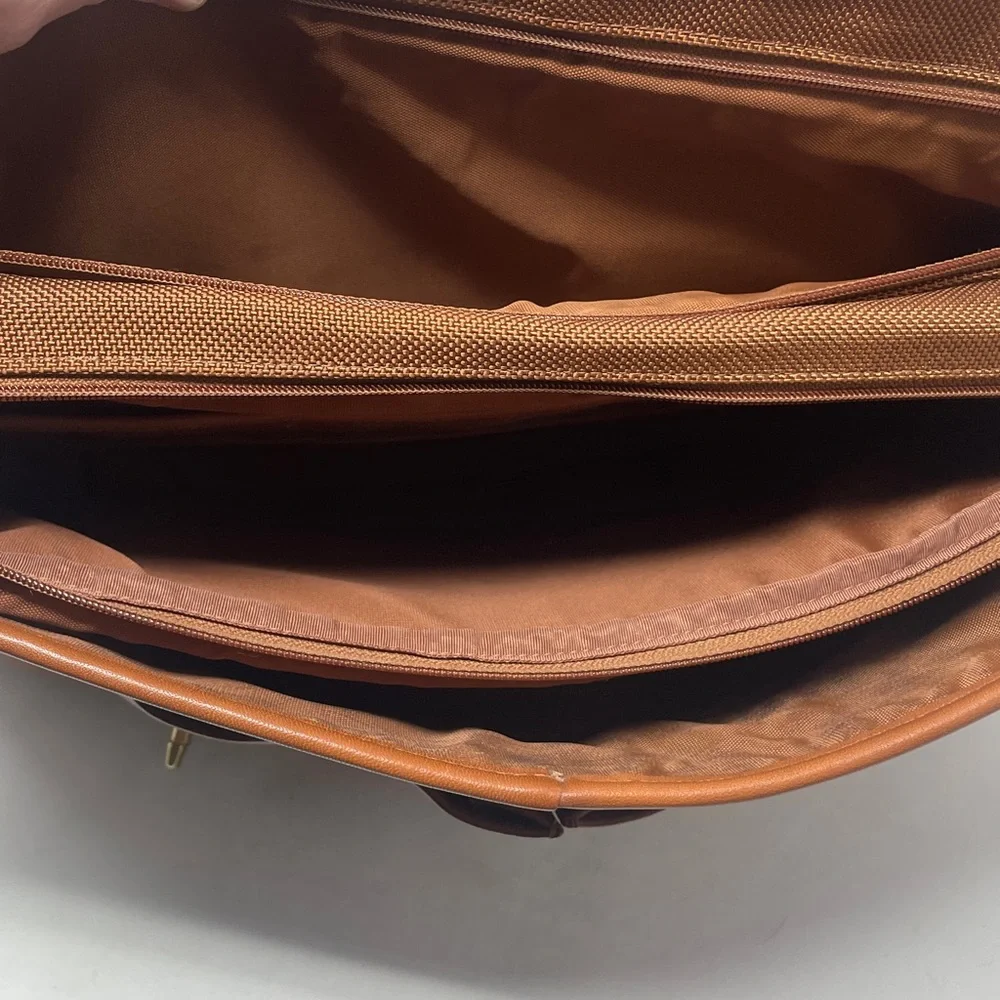 Vintage Coach Dowel British Tan Leather Laptop Briefcase #5297🖤